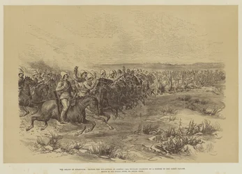 The Relief of Khartoum, Testing the Steadiness of Camels, 19th Hussars Charging by a Corner of the Camel Square